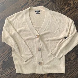 Massimo Dutton gold linen cardigan